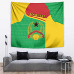 Personalised Afro Guinea Bissau Tapestry Coat Of Arms Mix African Pattern