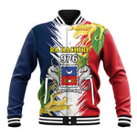 Afro Ra Hachiri 976 Baseball Jacket Coat Of Arms France Flag Style