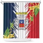 Afro Ra Hachiri 976 Shower Curtain Coat Of Arms France Flag Style