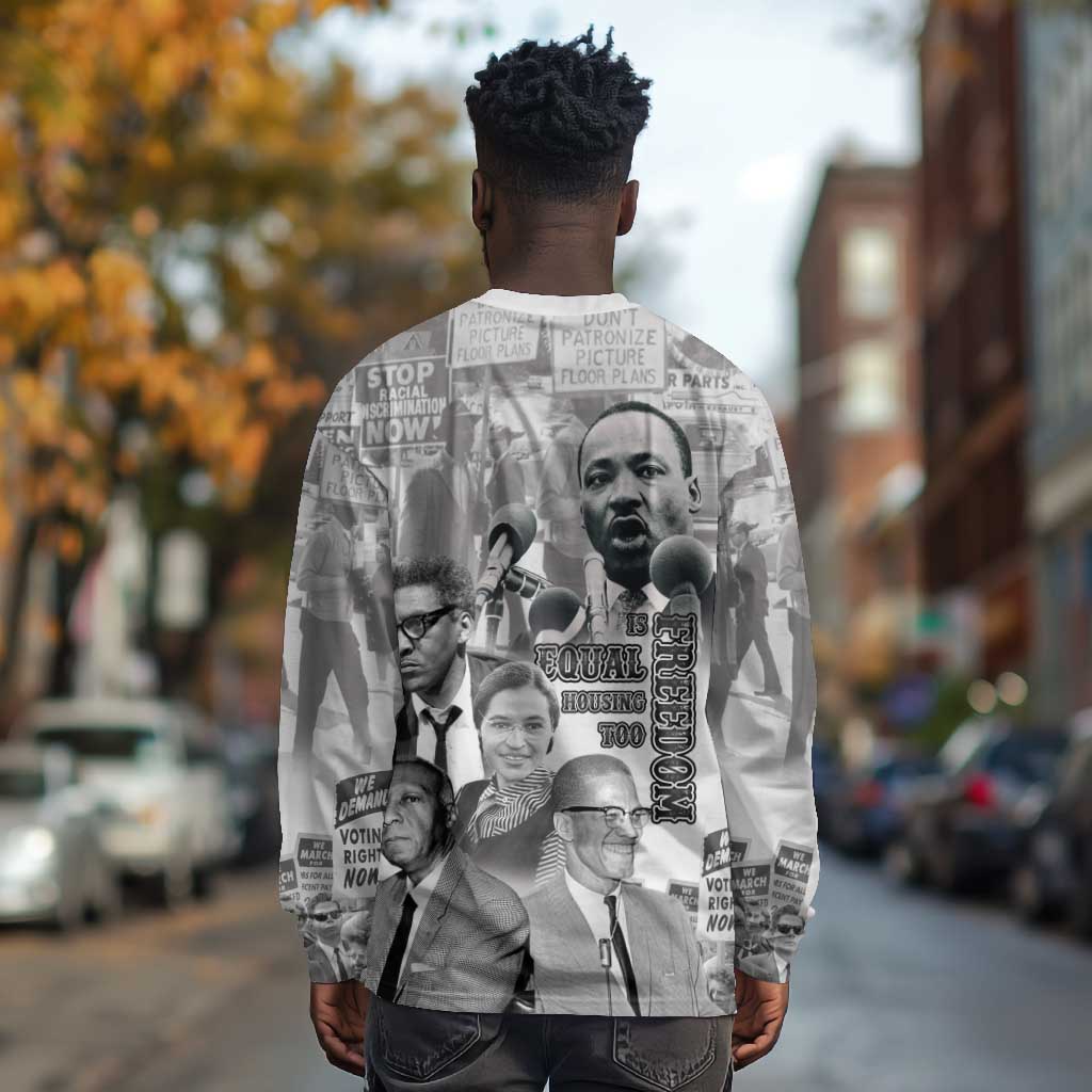 African-American History Month Long Sleeve Shirt Civil Rights Leaders