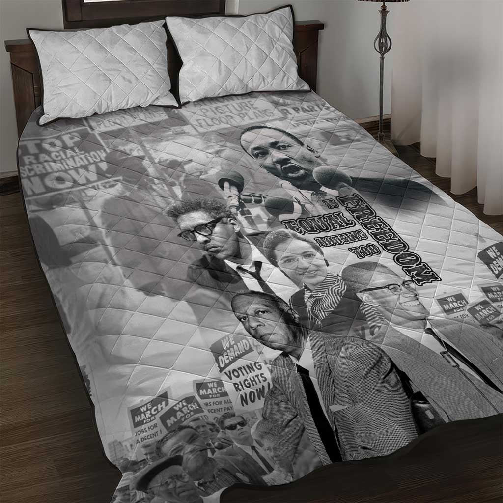 African-American History Month Quilt Bed Set Civil Rights Leaders
