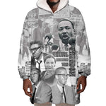 African-American History Month Wearable Blanket Hoodie Civil Rights Leaders