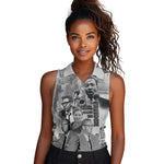 African-American History Month Women Sleeveless Polo Shirt Civil Rights Leaders