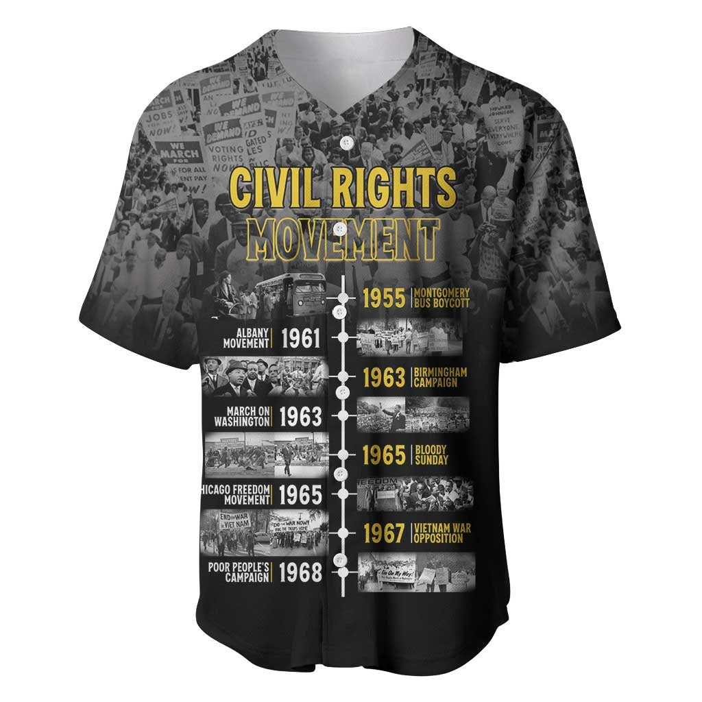African-American History Month Baseball Jersey Civil Rights Movement