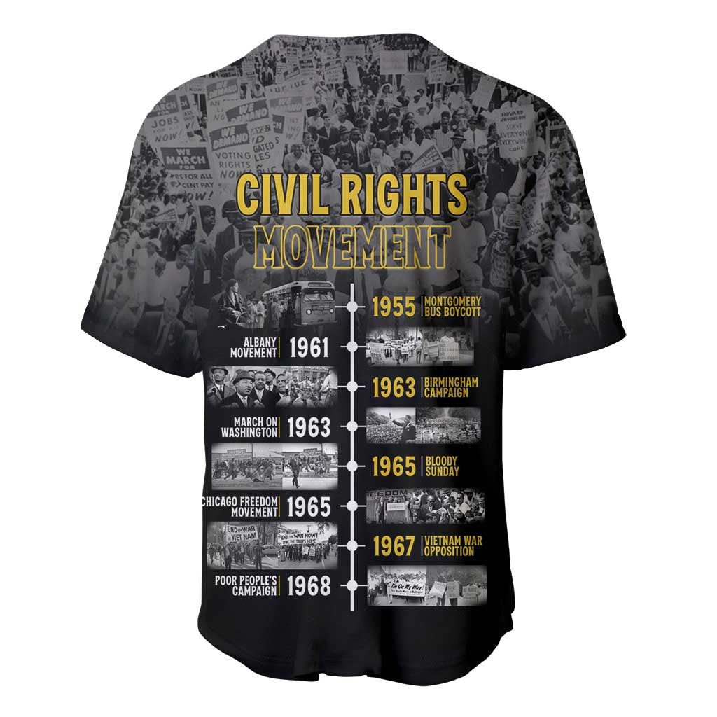 African-American History Month Baseball Jersey Civil Rights Movement
