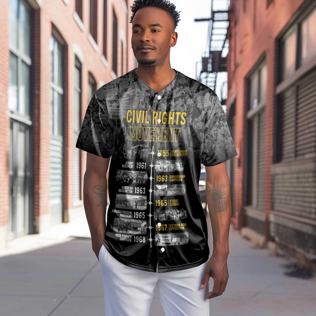 African-American History Month Baseball Jersey Civil Rights Movement