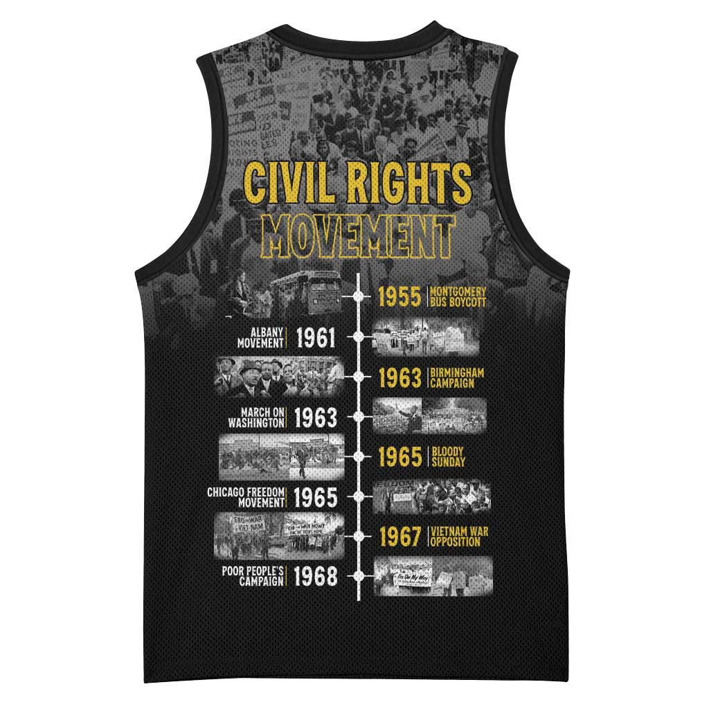 African-American History Month Basketball Jersey Civil Rights Movement LT15