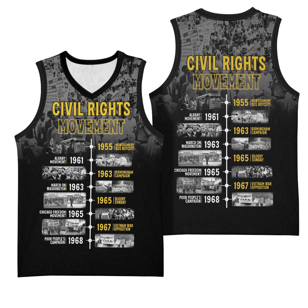 African-American History Month Basketball Jersey Civil Rights Movement LT15