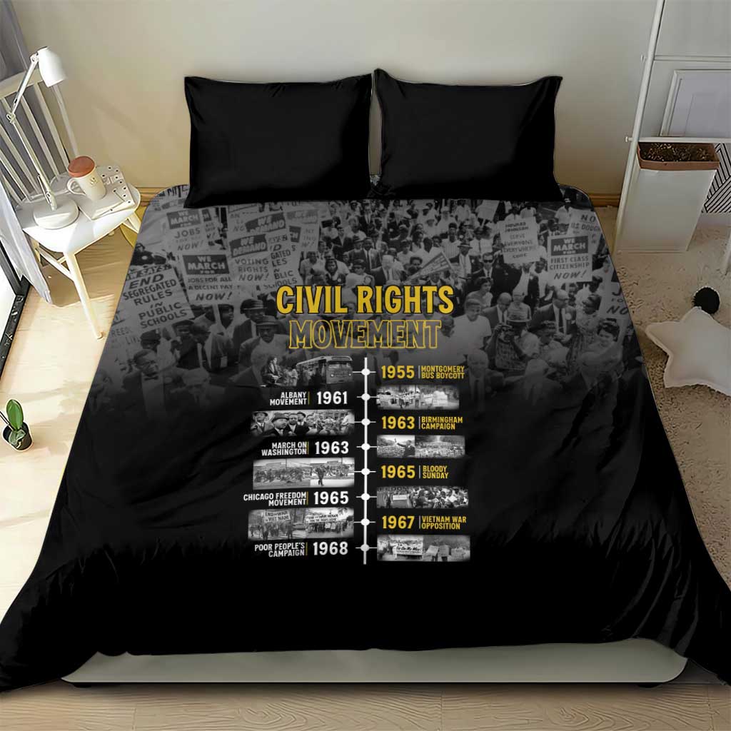 African-American History Month Bedding Set Civil Rights Movement