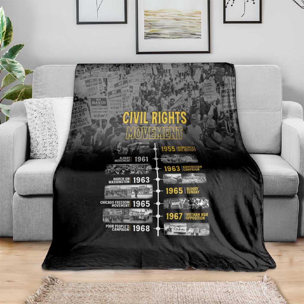 African-American History Month Blanket Civil Rights Movement