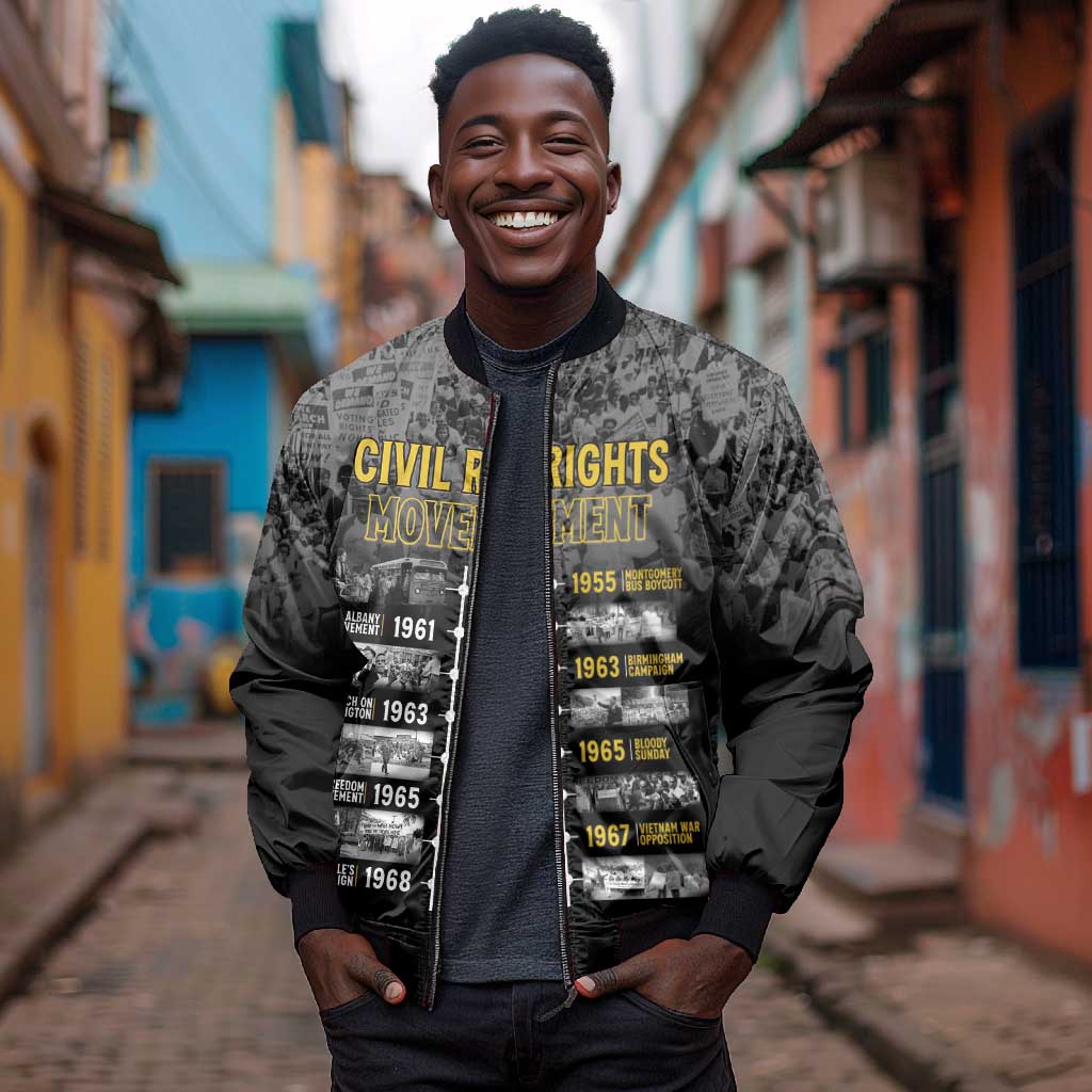 African-American History Month Bomber Jacket Civil Rights Movement