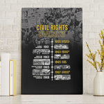 African-American History Month Canvas Wall Art Civil Rights Movement