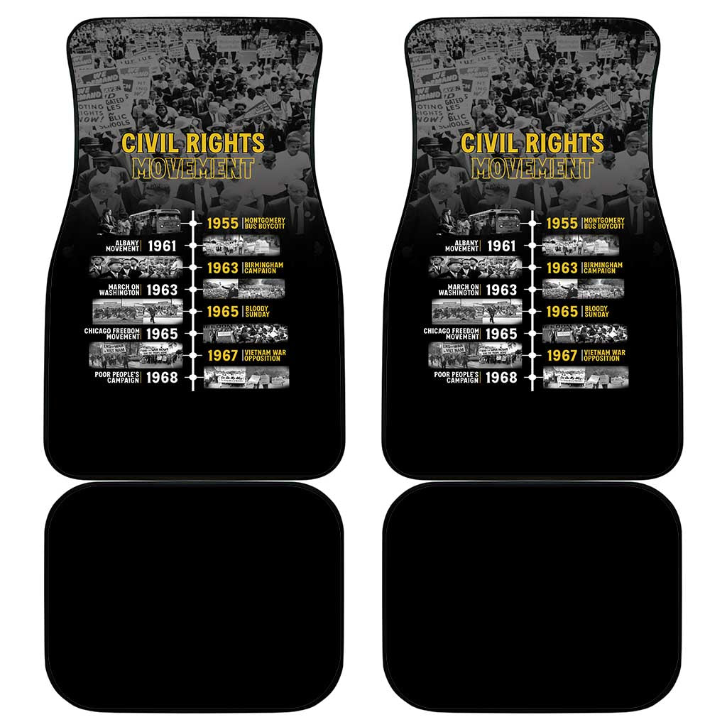 African-American History Month Car Mats Civil Rights Movement