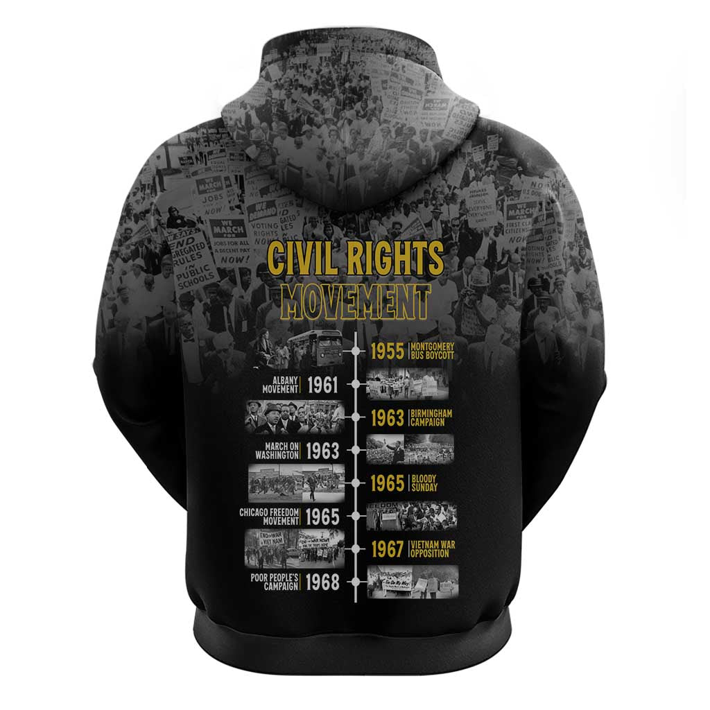 African-American History Month Hoodie Civil Rights Movement
