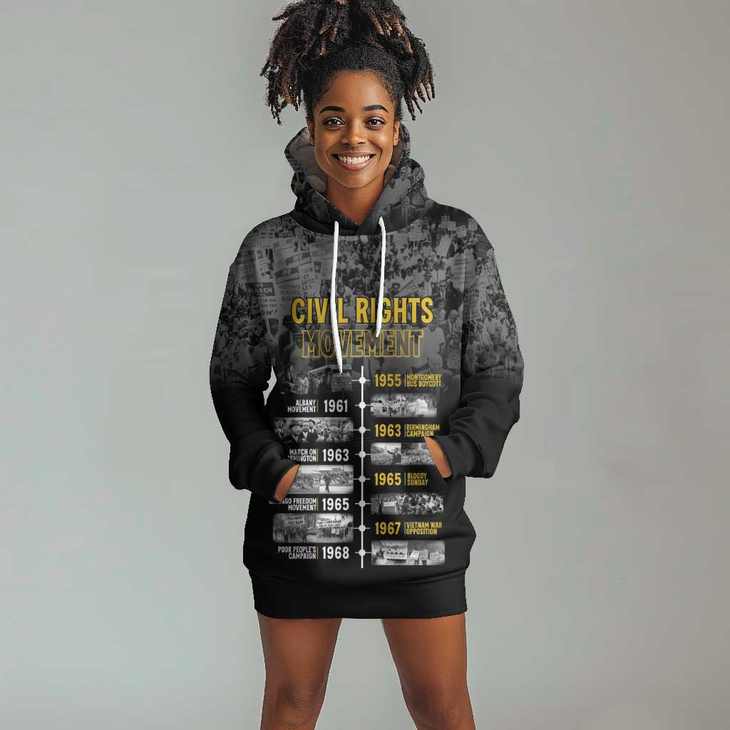 African-American History Month Hoodie Dress Civil Rights Movement