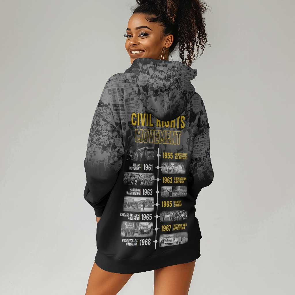 African-American History Month Hoodie Dress Civil Rights Movement