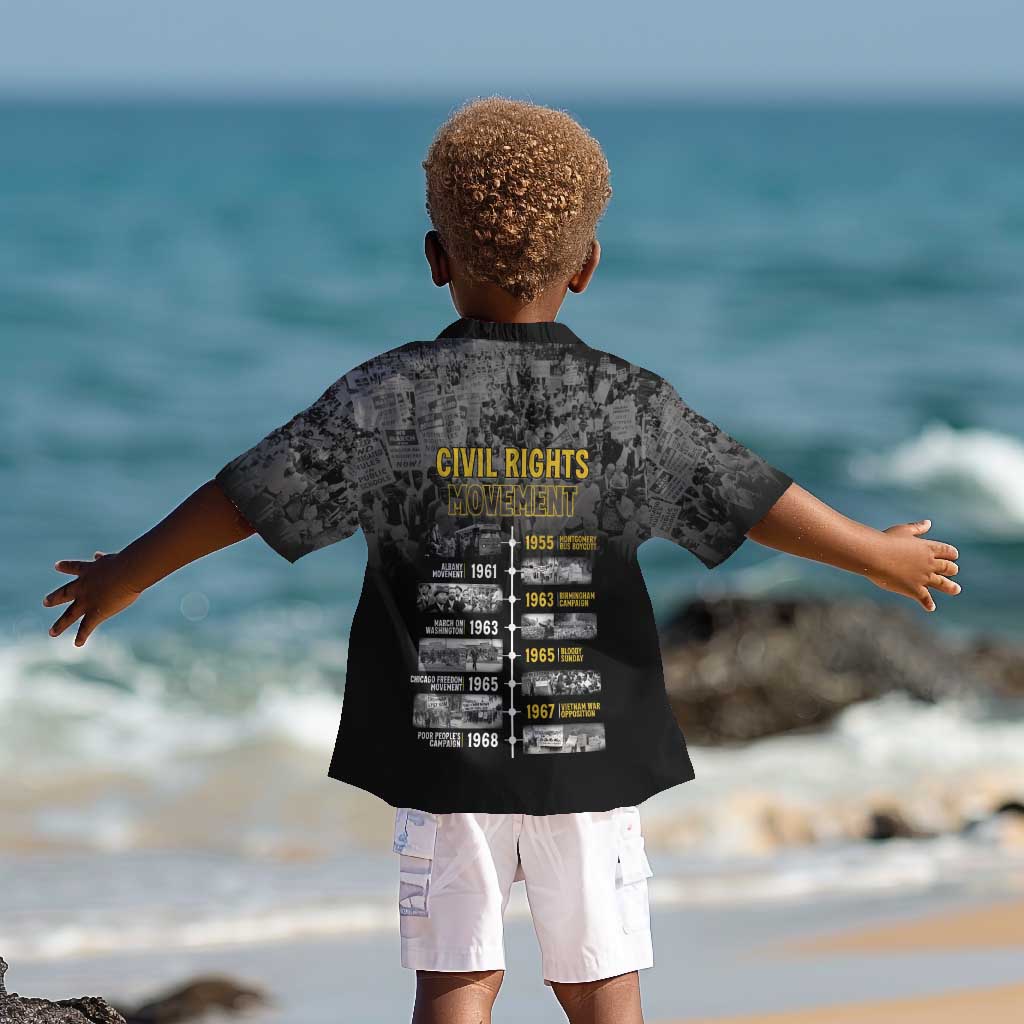 African-American History Month Kid Hawaiian Shirt Civil Rights Movement