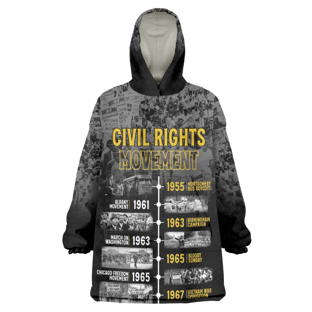 African-American History Month Kid Wearable Blanket Hoodie Civil Rights Movement