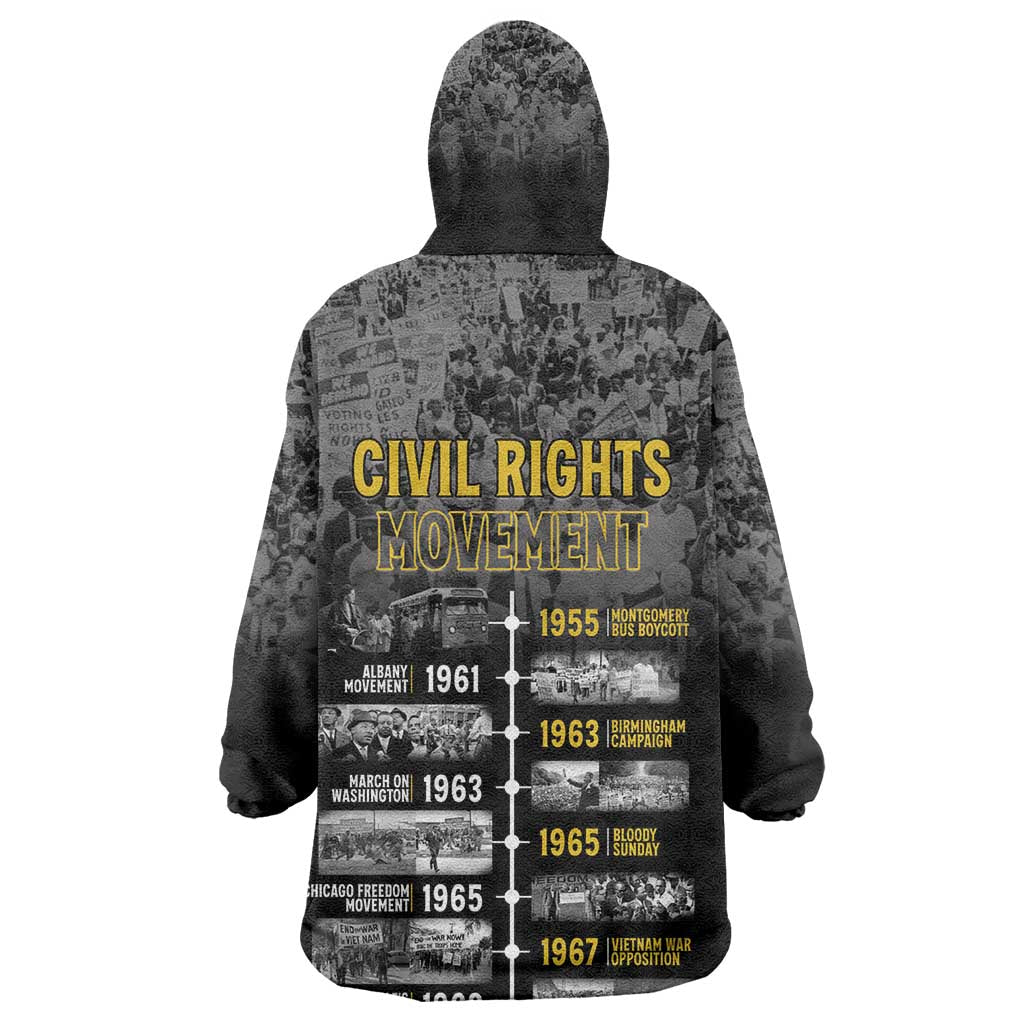 African-American History Month Kid Wearable Blanket Hoodie Civil Rights Movement