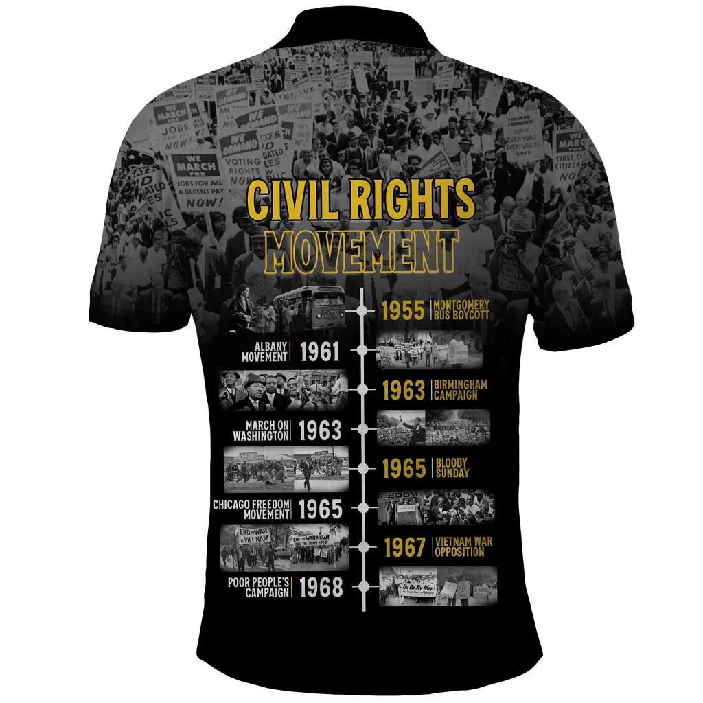 African-American History Month Polo Shirt Civil Rights Movement