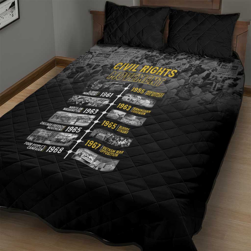 African-American History Month Quilt Bed Set Civil Rights Movement