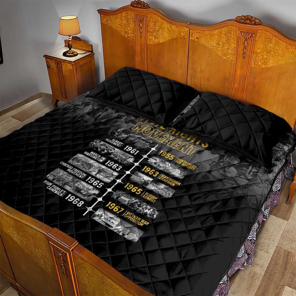 African-American History Month Quilt Bed Set Civil Rights Movement