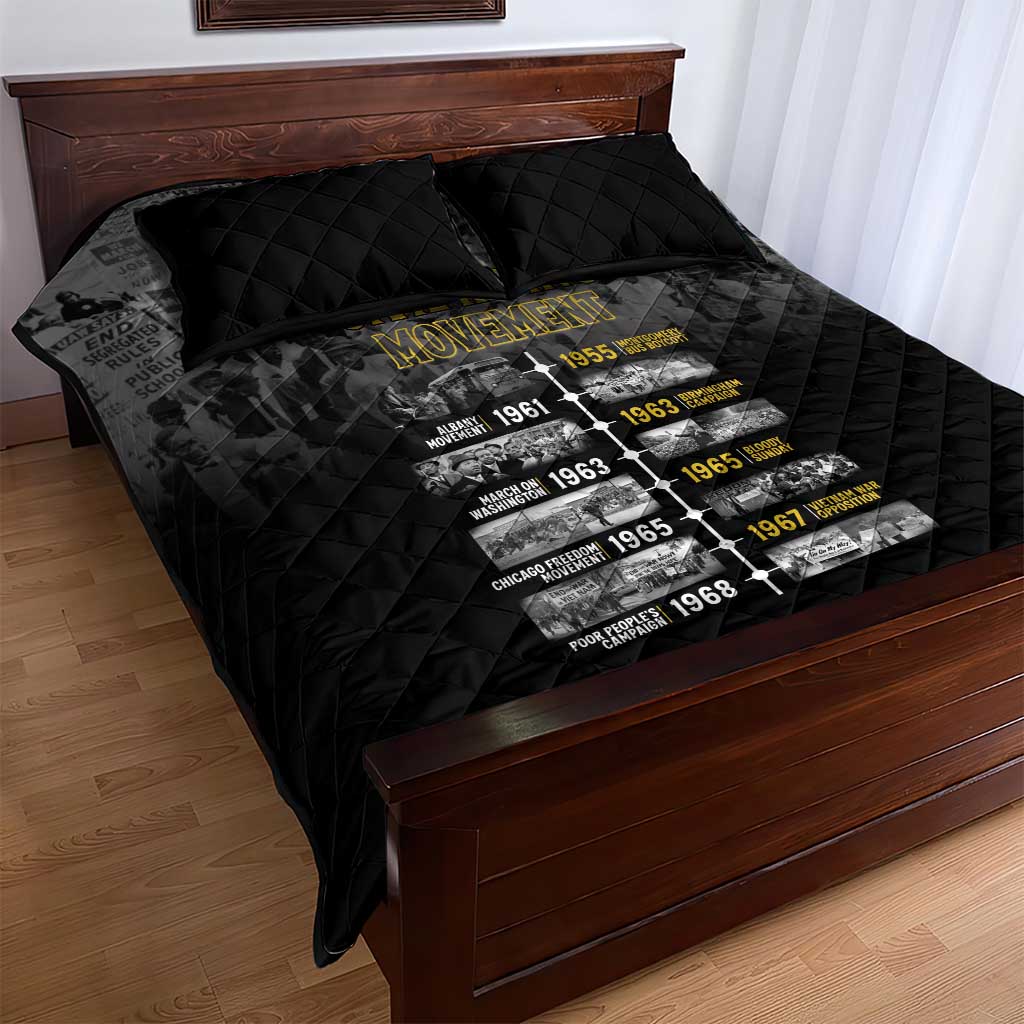 African-American History Month Quilt Bed Set Civil Rights Movement