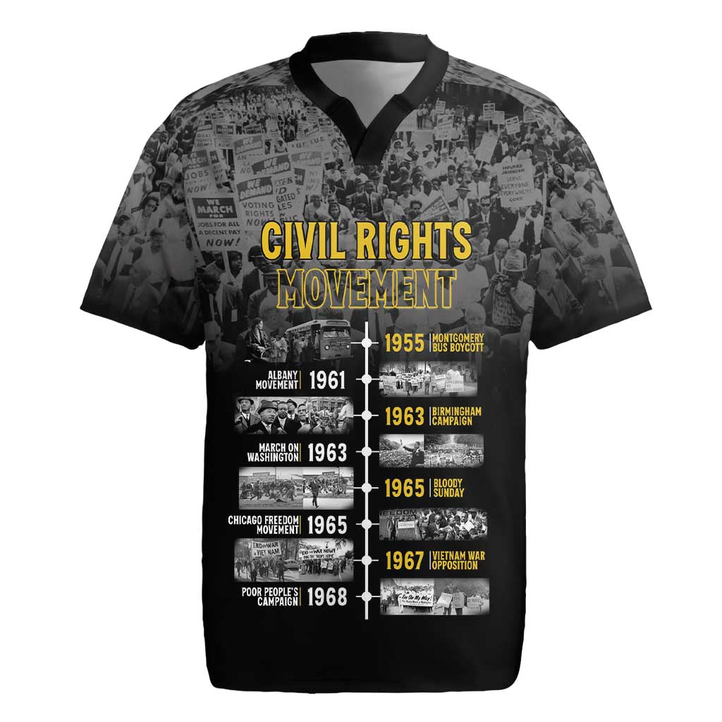 African-American History Month Rugby Jersey Civil Rights Movement