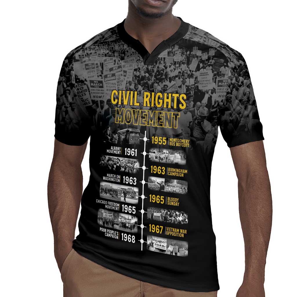 African-American History Month Rugby Jersey Civil Rights Movement