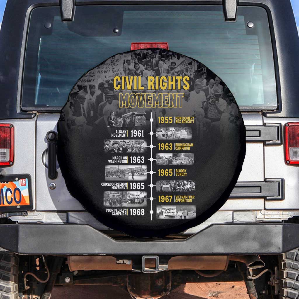 African-American History Month Spare Tire Cover Civil Rights Movement