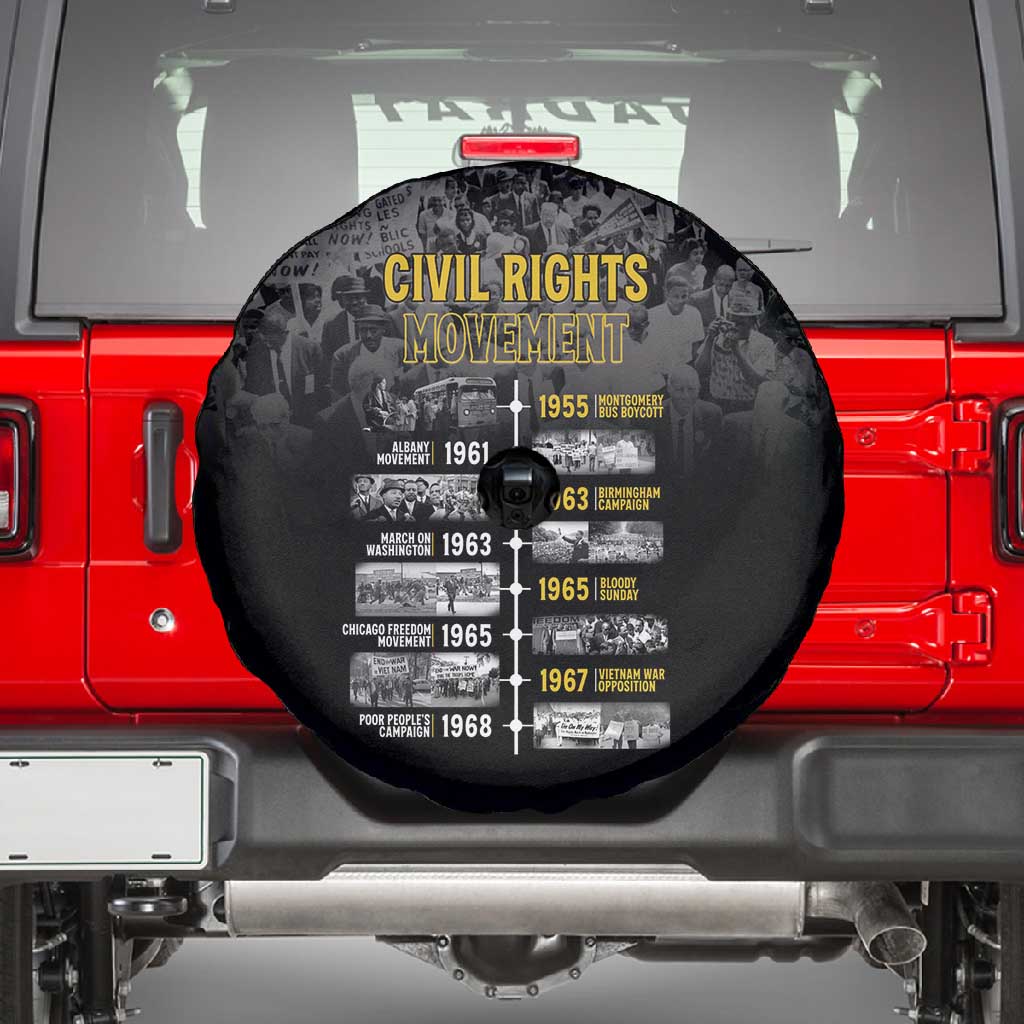 African-American History Month Spare Tire Cover Civil Rights Movement
