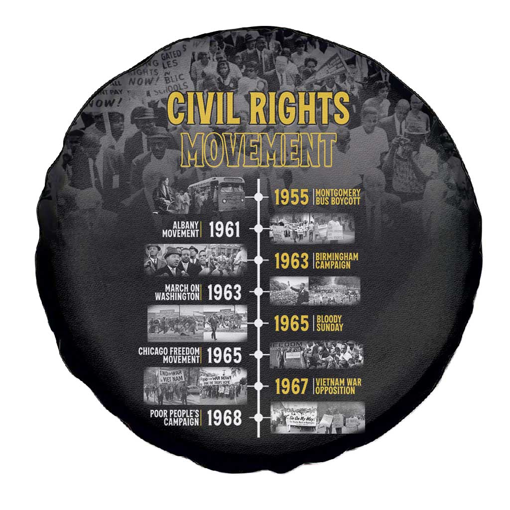 African-American History Month Spare Tire Cover Civil Rights Movement