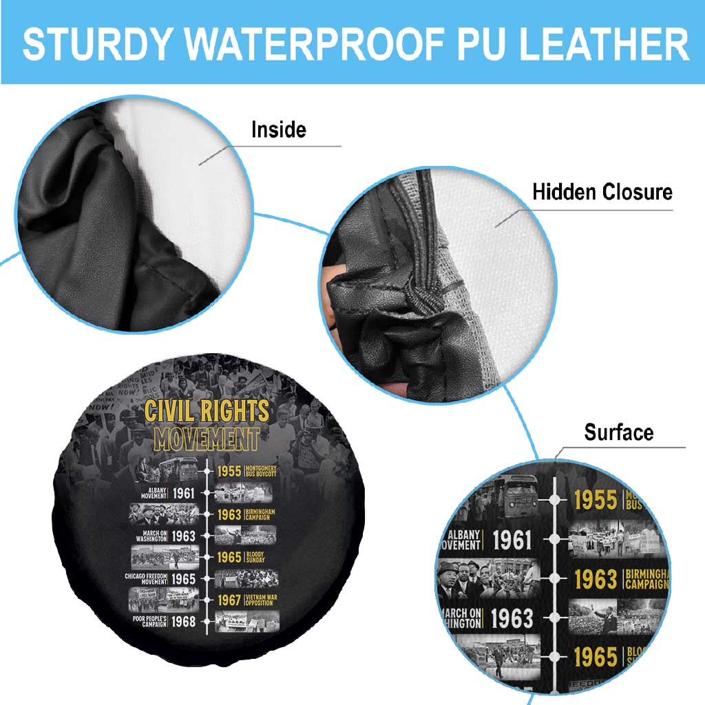 African-American History Month Spare Tire Cover Civil Rights Movement