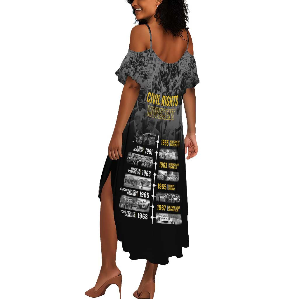African-American History Month Summer Maxi Dress Civil Rights Movement