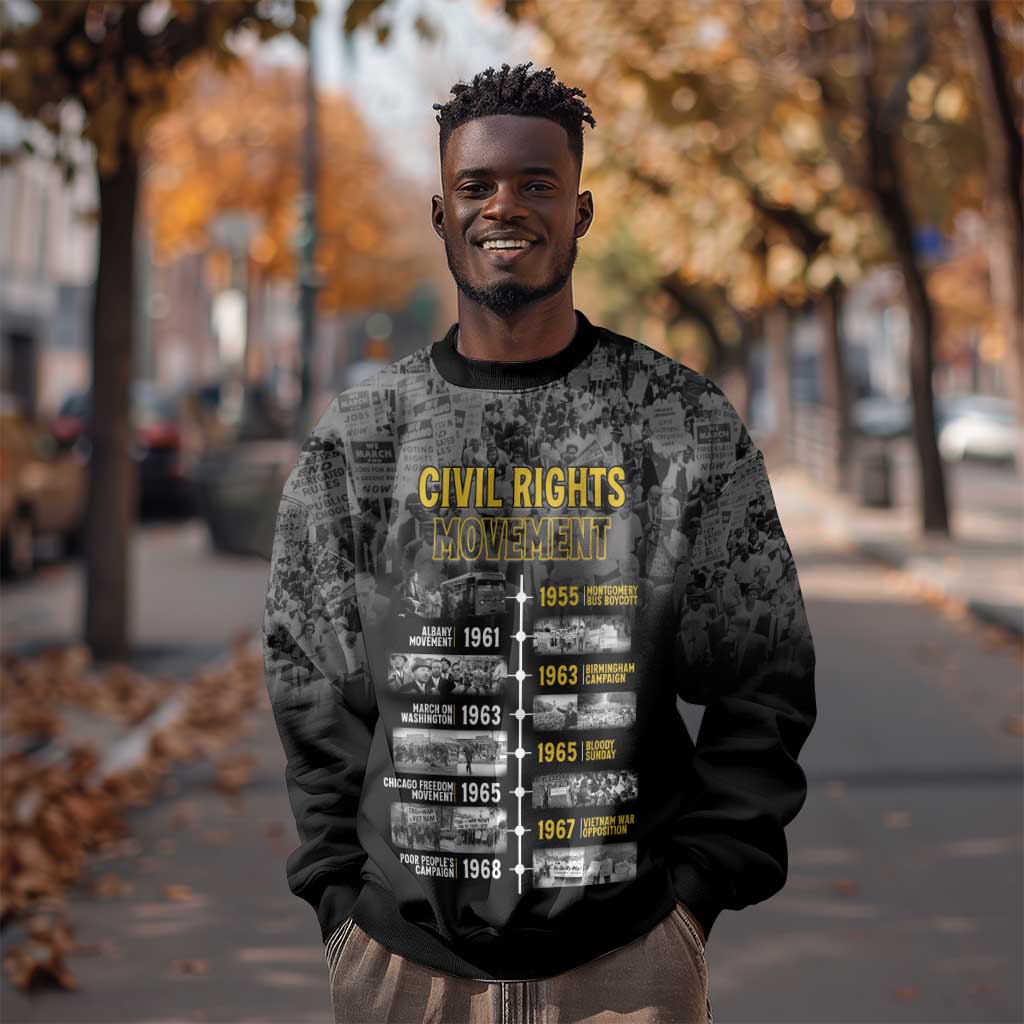 African-American History Month Sweatshirt Civil Rights Movement
