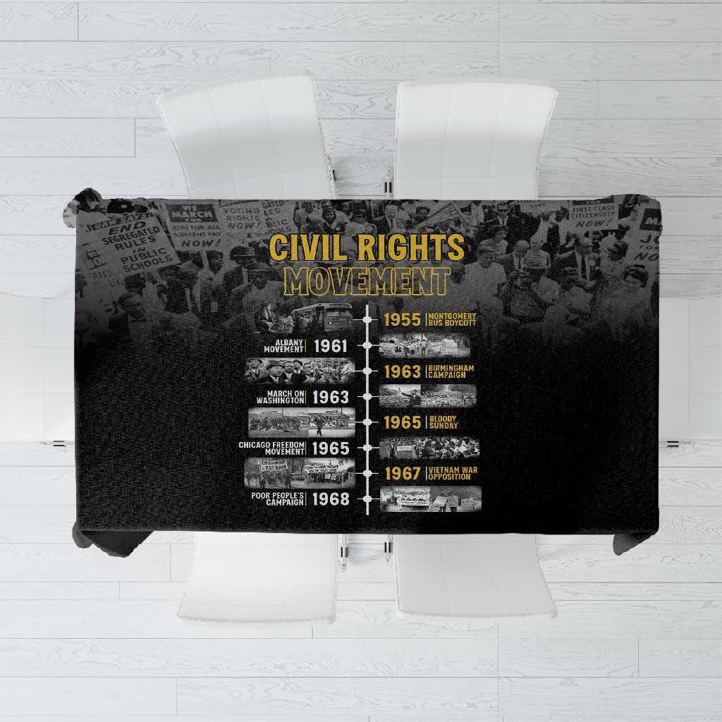 African-American History Month Tablecloth Civil Rights Movement