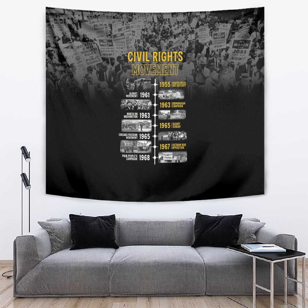 African-American History Month Tapestry Civil Rights Movement