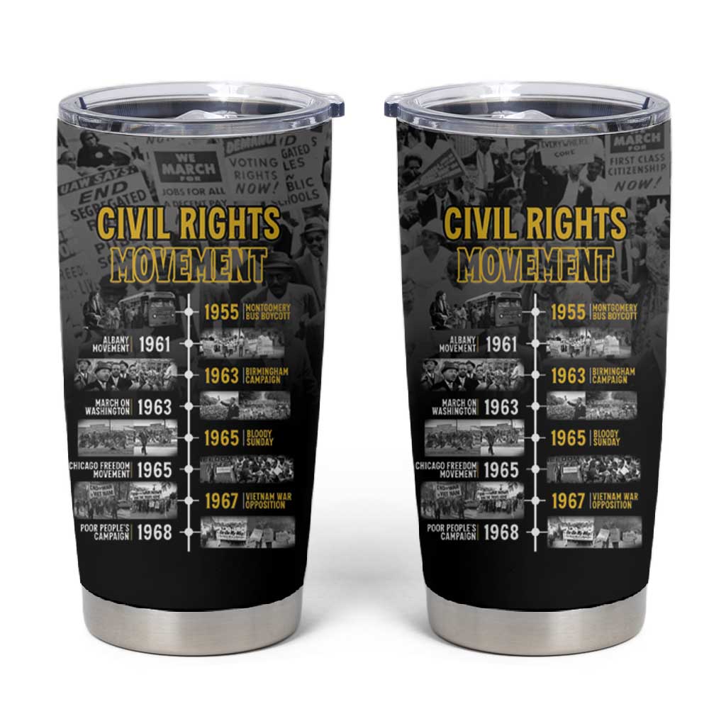 African-American History Month Tumbler Cup Civil Rights Movement