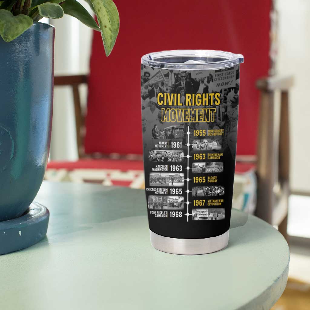 African-American History Month Tumbler Cup Civil Rights Movement