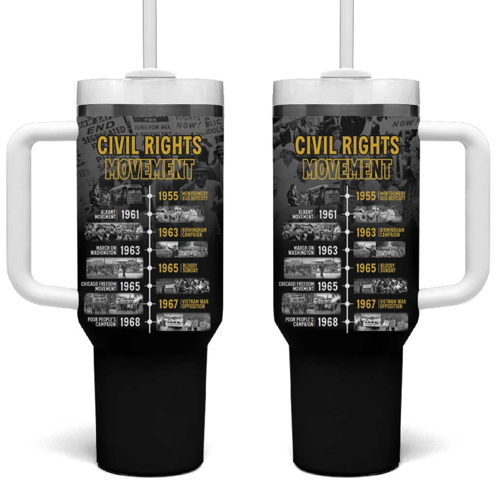 African-American History Month Tumbler With Handle Civil Rights Movement