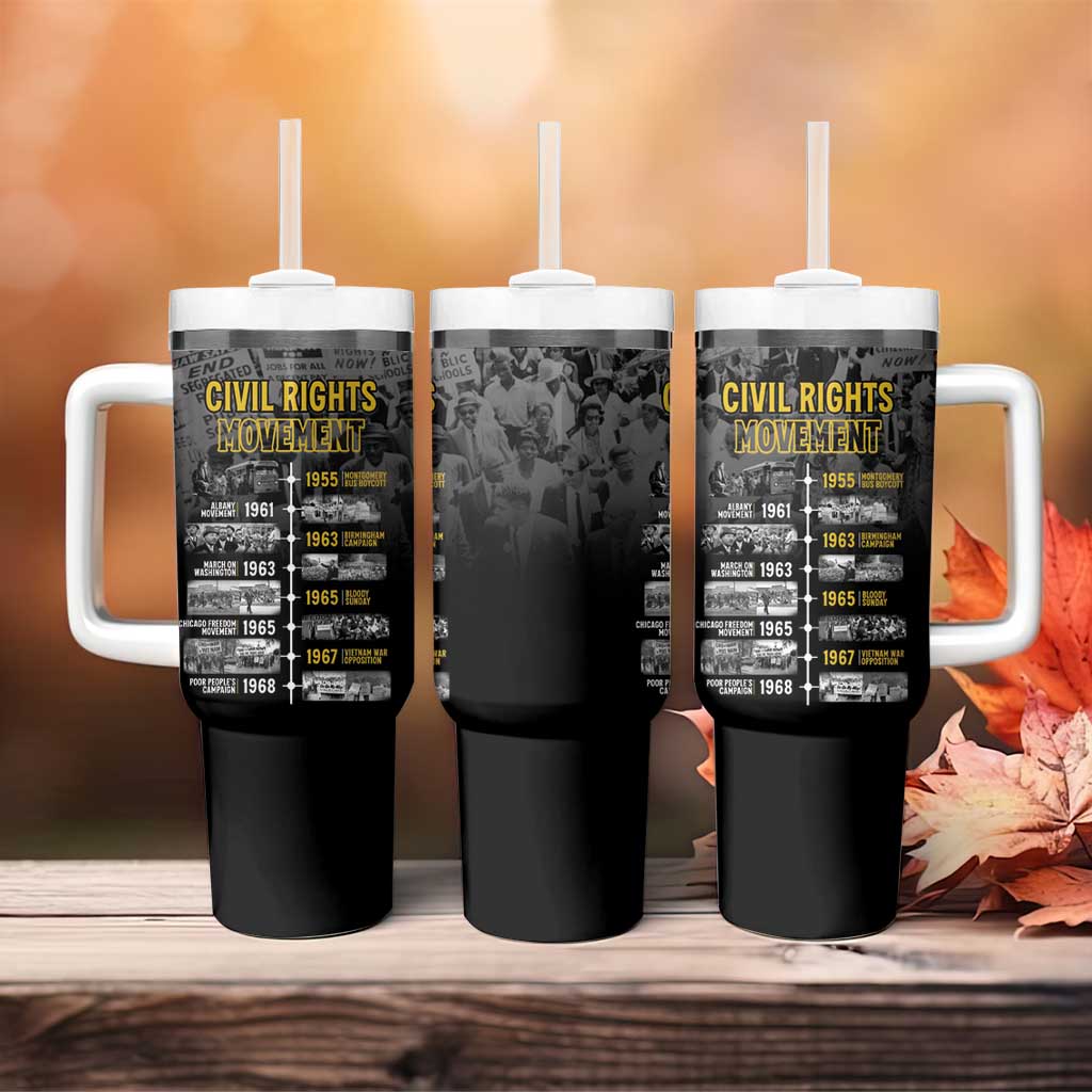 African-American History Month Tumbler With Handle Civil Rights Movement