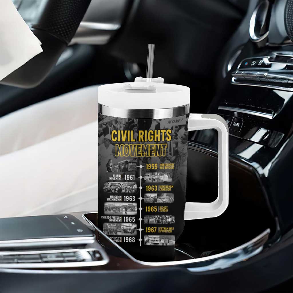 African-American History Month Tumbler With Handle Civil Rights Movement
