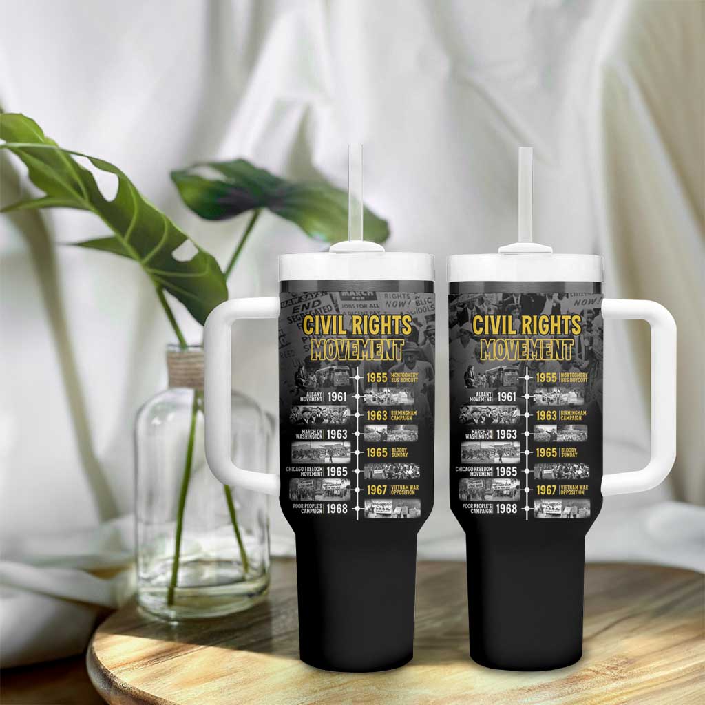African-American History Month Tumbler With Handle Civil Rights Movement