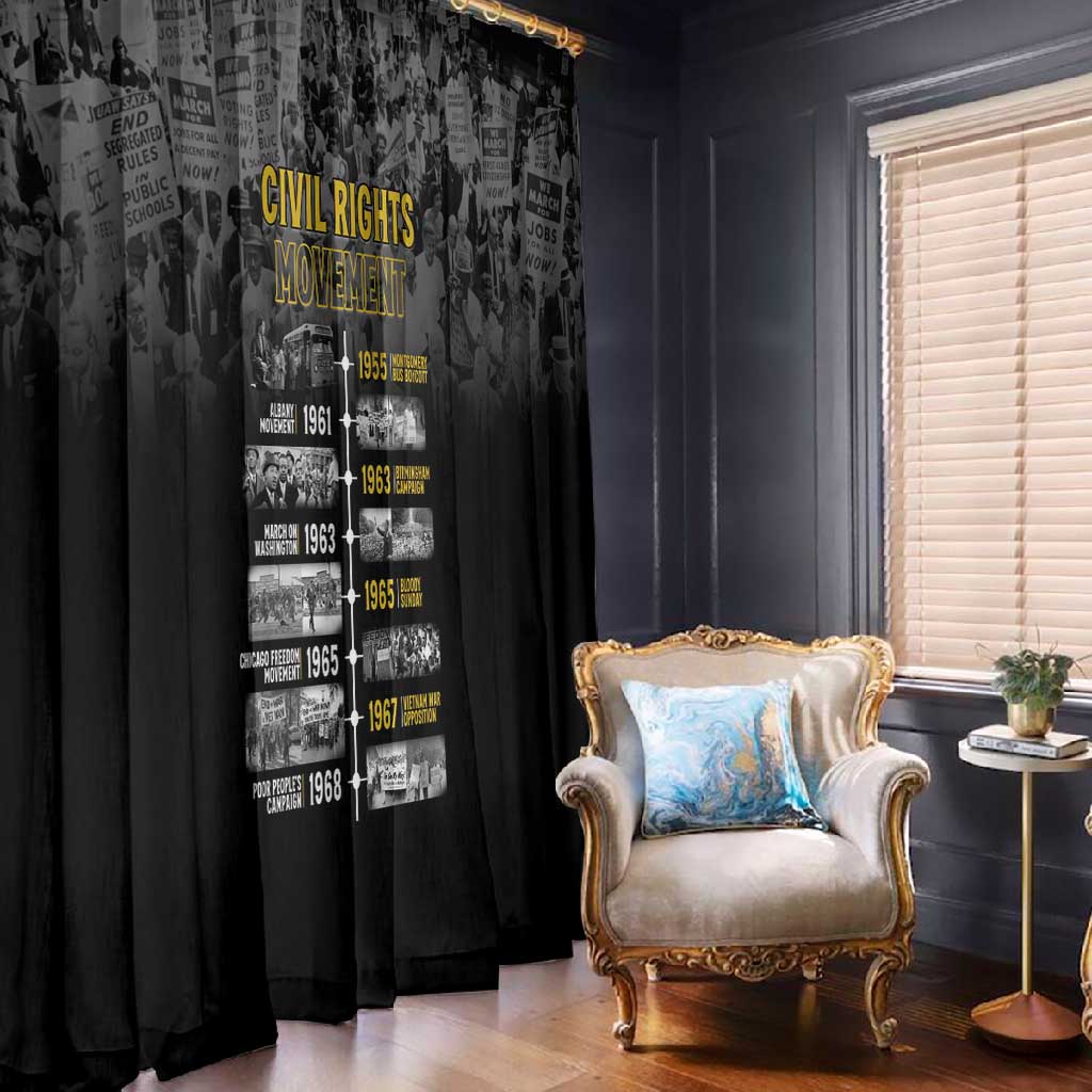 African-American History Month Window Curtain Civil Rights Movement