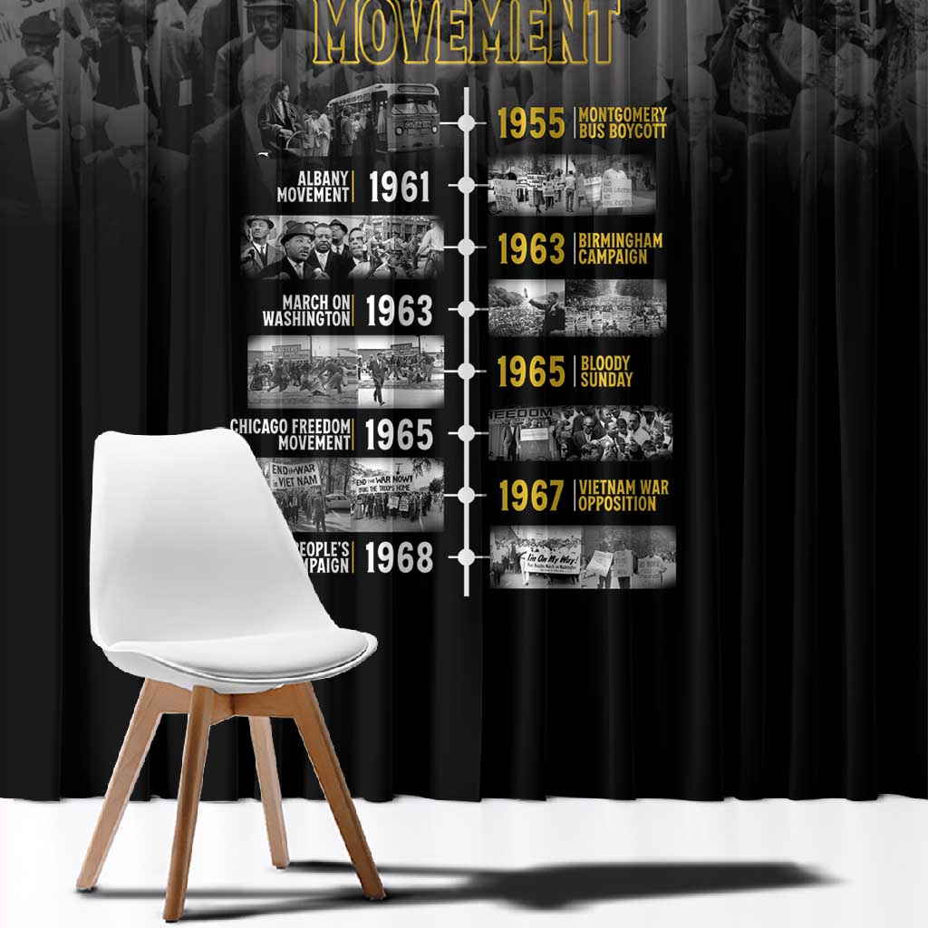 African-American History Month Window Curtain Civil Rights Movement
