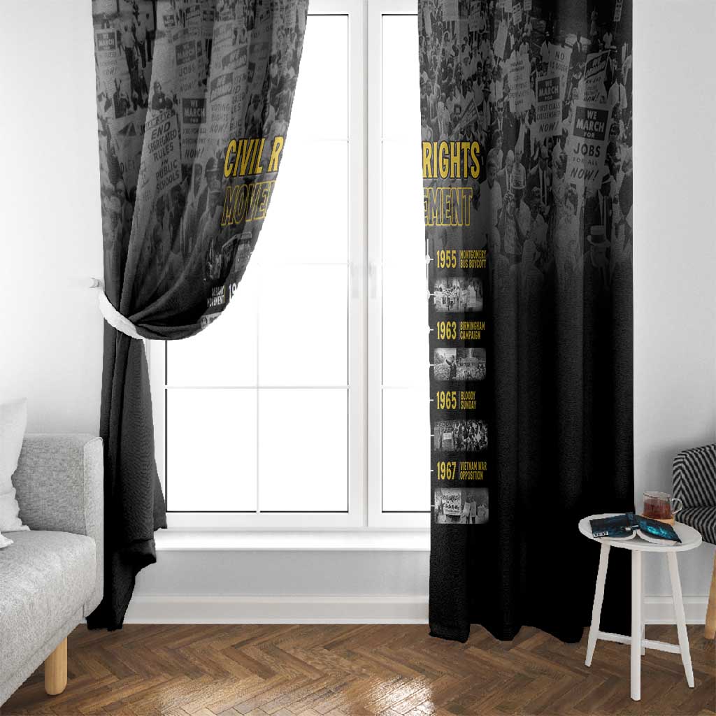 African-American History Month Window Curtain Civil Rights Movement