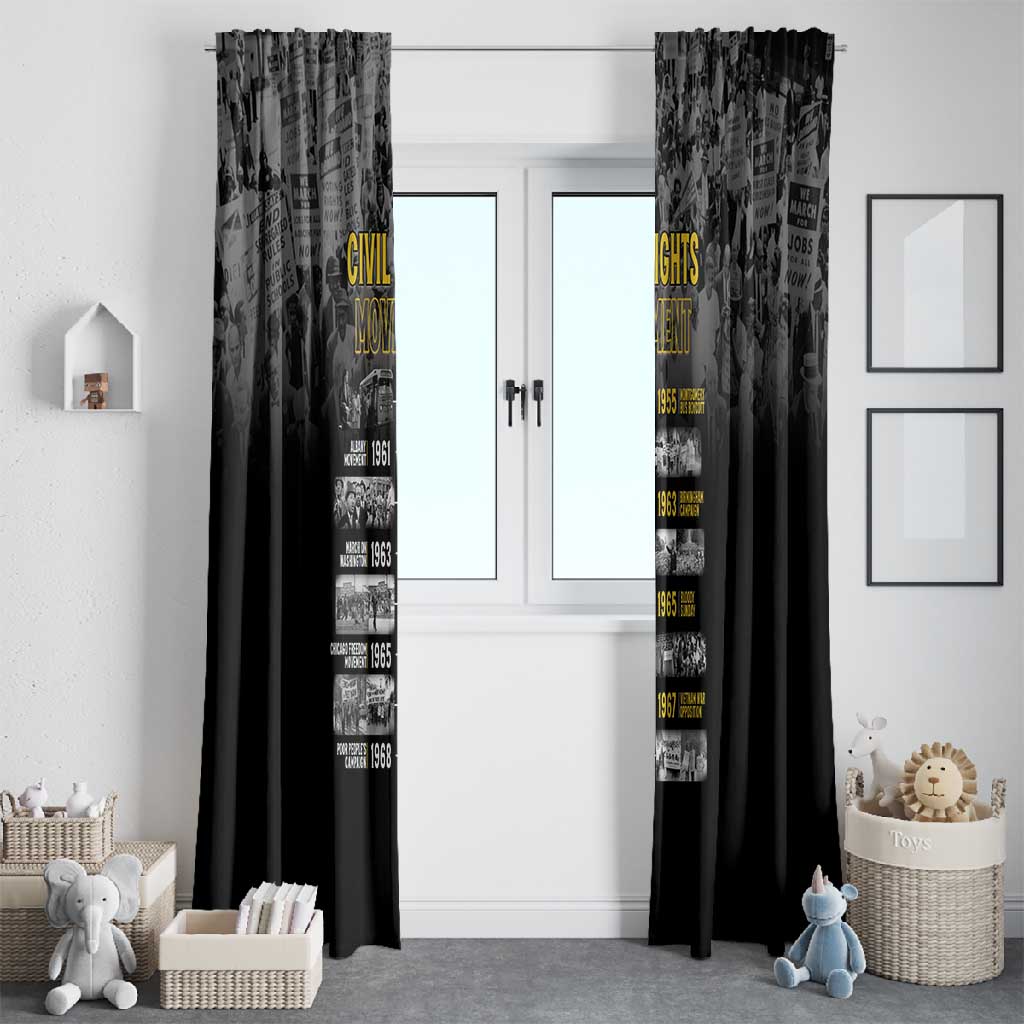 African-American History Month Window Curtain Civil Rights Movement