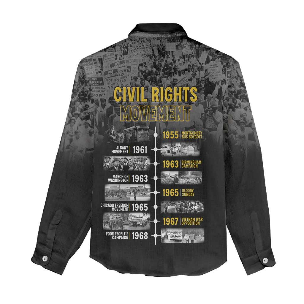 African-American History Month Women Casual Shirt Civil Rights Movement