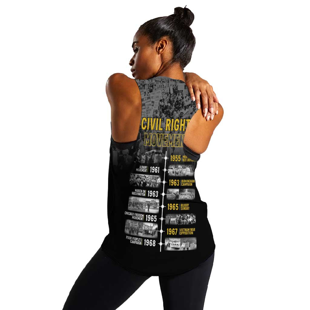 African-American History Month Women Racerback Tank Civil Rights Movement