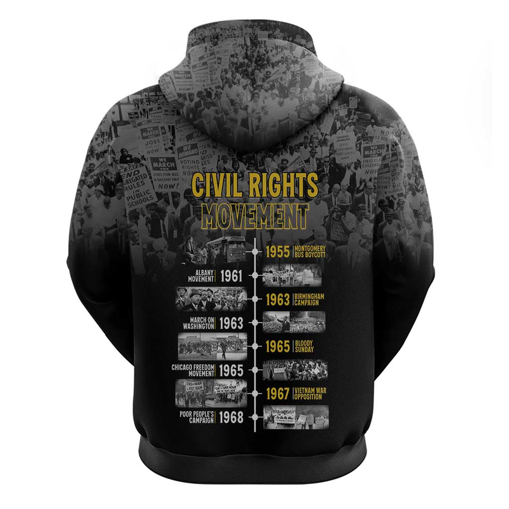 African-American History Month Zip Hoodie Civil Rights Movement